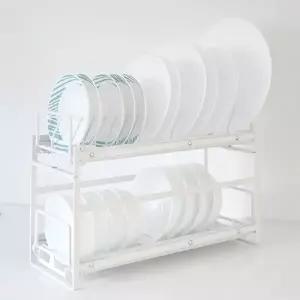 철제 슬라이딩 정리대 소(35cm) 세트(접시정리대+그릇정리대)