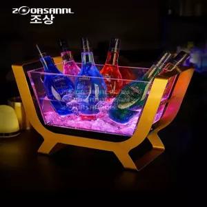 LED 양주 위스키 거치대 진열대 와인 선반 조명