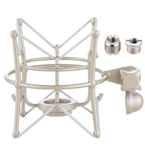 [미국배송] 제레이조 마이크 쇼크 마운트 메탈 유니버설 홀더 스파이더 레코딩 마운트 스탠드 AT2020 블루버드 베이비보틀 스파크 등을 위한 다양한 콘덴서 마이크와 호환됩니다.