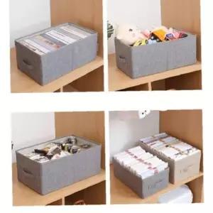 다용도 패브릭 접이식 장난감 옷 수납 정리 바구니