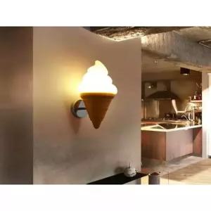 벽걸이 아이스크림 모형 조명 오렌지 식당 벽등