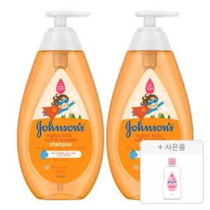 존슨즈 키즈 소프트 앤 스무디 샴푸 500ml, 2개 베이비오일 125ml , 1개
