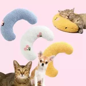 부드러운 강아지 초승달 베개 고양이 반려동물 초승달 베개 목베개