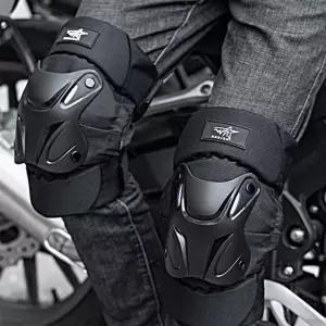 야간 반사판 디자인 라이딩 무릎 팔꿈치 보호대세트 바이크 보호장비