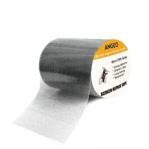 유리섬유 창문 수리 테이프 4인치 X 15FT 메쉬 스크린용 방수 스크린 키트 구멍과 찢어짐을 즉시