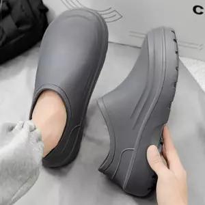 남성용 캐주얼 방수 스니커즈 스타일 레인슈즈