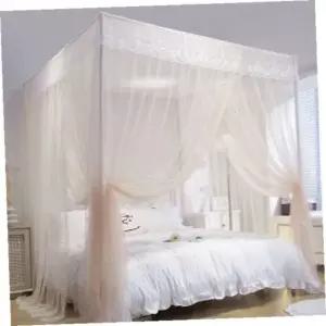 캐노피모기장 레이스커튼형침대모기장(150x200cm)캐노피방충망