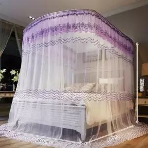 캐노피 모기장(200x220cm) 프레임모기장 퀸침대모기장