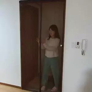 모기장 브라운 현관문모기장 출입문모기장