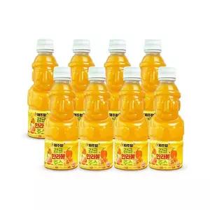 제주 감귤 한라봉 100% 착즙 주스 330ml 8병 무첨가 원액
