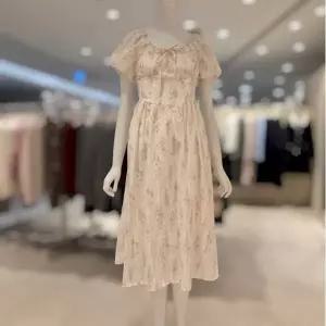 [롯데백화점]SOUP 플라워 소매볼륨 오프숄더 원피스 SB5OP3H