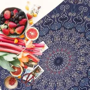 SFr 대형 패브릭 포스터 만다라 기하학 M 벽장식