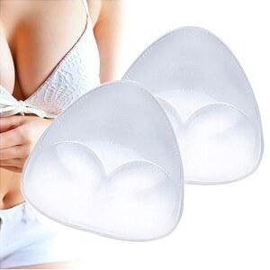 수영복 비키니 스포츠 브라를 위한 SEEKUP 브라 패드 가슴 강화제, 삼각형 실리콘 삽입 방수 강화제