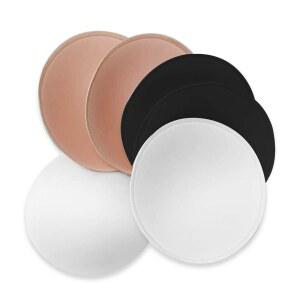 WMugthome 3켤레 C/D/DD 컵 라운드 소프트 브라 삽입 패드 탈착식 스포츠 삽입물 및 비키니 탑 수영복