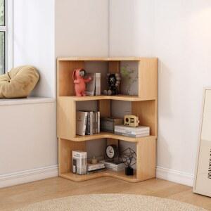 리빙북 튼튼한 선반 전면 거실 수납함 코너 교구장 서재 인테리어 원목 책꽂이 책장