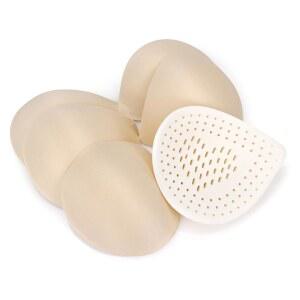 Ech.Apr 3쌍 브라 패드 삽입물, 라텍스 삽입물 탈착식 컵 비키니 상의 수영복 스포츠 재봉