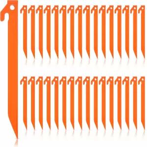 디킨 플라스틱 텐트 스테이킹 9인치 헤비 듀티 페그 스파이크 후크 여름 해변 정원 장식 캠핑 야외 잔디