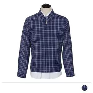 체크 봄버점퍼 가을 항공자켓 롱점퍼 블루종 항공 봄