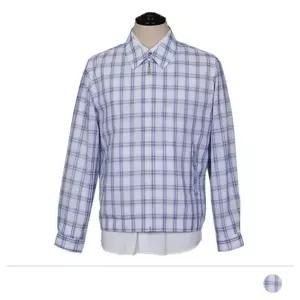 체크 야상점퍼 오버핏 루즈핏 블루종 남성점퍼 가을