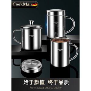 316L 스테인레스 스틸 물컵 커피 소형 복층 스텐316 머그컵 우유