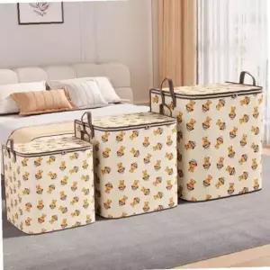 다용도 이불 옷 정리 보관 케이스 곰돌이 이불정리함