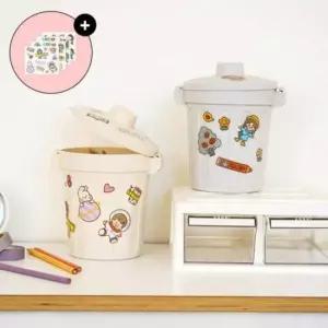 [문구] 연필 수납함 데스크 필기구 정리통 사무실 인테리어 소품