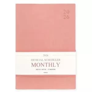 [문구] 업무용 다이어리 2026 월간 스케줄러 A4 핑크무스 빅 플래너