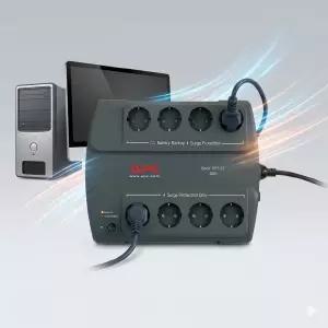 APC UPS 무정전 전원 공급장치 330W 550VA 서지 멀티탭 콘센트 서버실 사무실 컴퓨터 PC용 미니 비상배터리