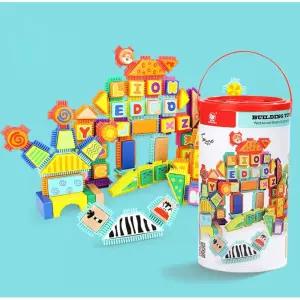 블록장난감 유아 원목 블록 끼우는 교구 쌓기놀이 창의성 장난감