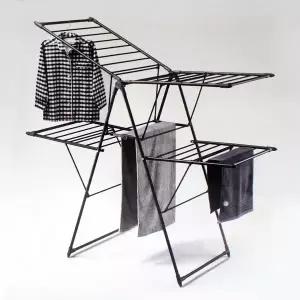 락앤락_더블 양날개 블랙 빨래건조대 ETM555