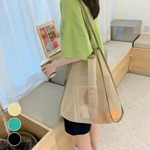 비치백 바닷가 수영 데일리 메쉬백 그물백 숄더백