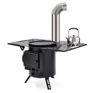 소형화목 난로 스토브 펠렛 숯불 화로 난방 불멍 장작