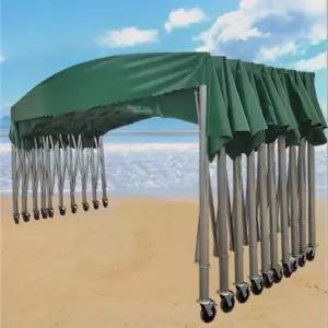 야시장 대형 천막 행사용 그늘막 야외 임시창고 푸시