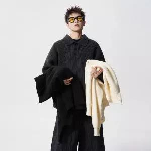 칼라넥 남성 카라 스웨터 빈티지 터틀넥 가을 커플 니트 admr3