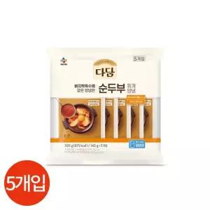 다담 바지락 순두부 찌개양념 140g x 5개