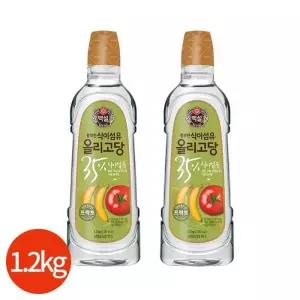 CJ 백설 프락토 올리고당 1.2kg x 2개