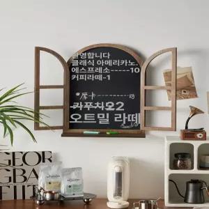 인테리어 페이크 창문 빈티지 칠판 모형 벽걸이