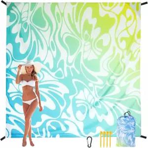 여행 캠핑 하이킹을 위한 2-8인용 하이호 비치 담요 모래 방지 매트 방수 퀵 드라이 경량 야외 아즈텍