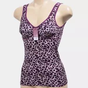 [라일리여성언더웨어] Rly 호피 매쉬 여성 브라 런닝 나시탑 브라탑런닝