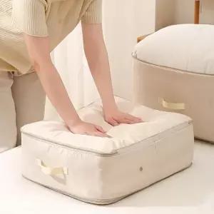 ( )지퍼 수납 가방 캠핑 이불 옷 정리 보관백 압축 수납함 파우치 이사 여행 다용도