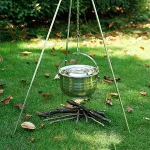 3단 오븐 삼각대 캠핑 바베큐 그릴 화로대 더치오븐 냄비걸이