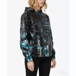 베이프 오버롤 프린트 크리즈 후디 드 아우터 자켓 M 블랙