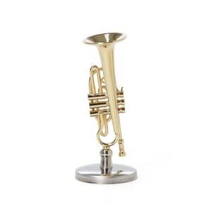 오도리아 1:12 미니어처 코넷 미니 악기 인형의 집 가구 모델 장식