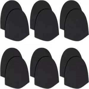 OLYCRAFT 6켤레 천 교체 볼링화 슬라이드 자가 접착 밑창 볼링 액세서리 펠트