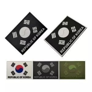 와펜 OF 패치 REPUBLIC PVC 5종 KOREA 야광 일반   태극기