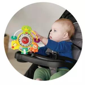 아기식탁 유모차 흡작식 딸랑이 회전 장난감 백일 영유아 아가방