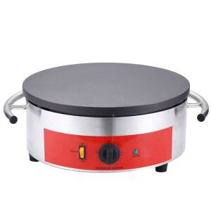 상업용 크레이프 메이커 16인치 크레이프 그리들 대형 팬케이크 메이커 기계 W/우든 스프레더 및 주걱