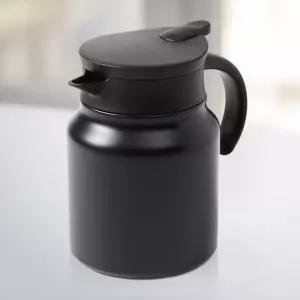 (900ml 무광블랙) 티웨어 이중 진공 보온 주전자/포트/커피/보냉/캠핑/보리차/예쁜/등산/여행/가정/고급