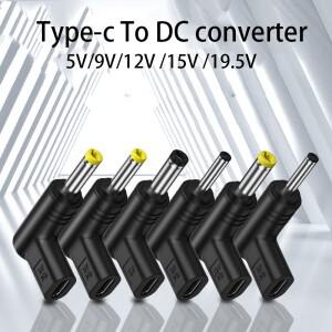 공용 C타입 PD to DC 전원 커넥터 C타입 잭 충전 어댑터 컨버터 라우터 태블릿 선풍기 5V 9V 12V 19V