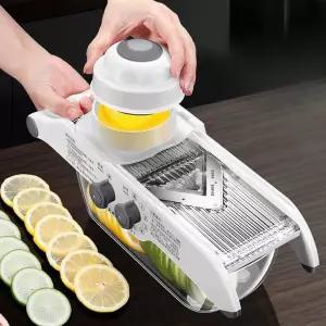레몬슬라이서 수동 스테인레스 절단기 써는 생강 채칼 과일